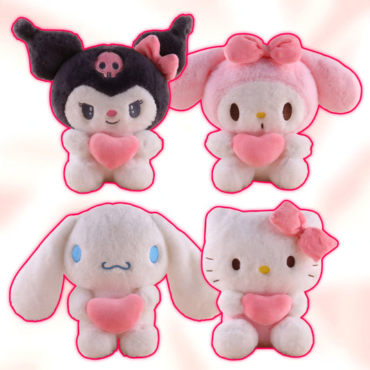 Hello Kitty Pink Valentine's Day Plush (22cm)